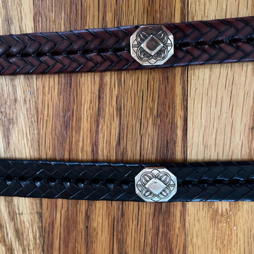 Brighton Belts - Braided Leather - Black & Brown - Picture 5 of 5